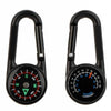 3 in 1 Double Sided Military Mini Compass Carabiner